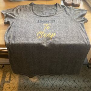 BORN TO SLEEP soft long pj top